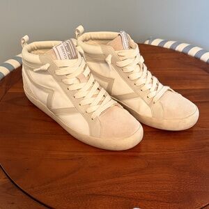 Gianni Bini Cream High-Top Sneakers